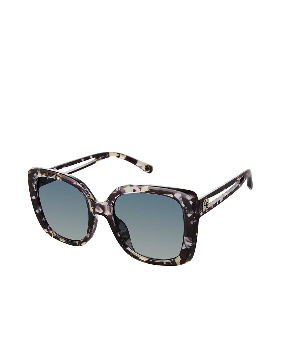 Jessica Simpson Glamorous Cat Eye Vented Temple Sunglasses in Camouflage