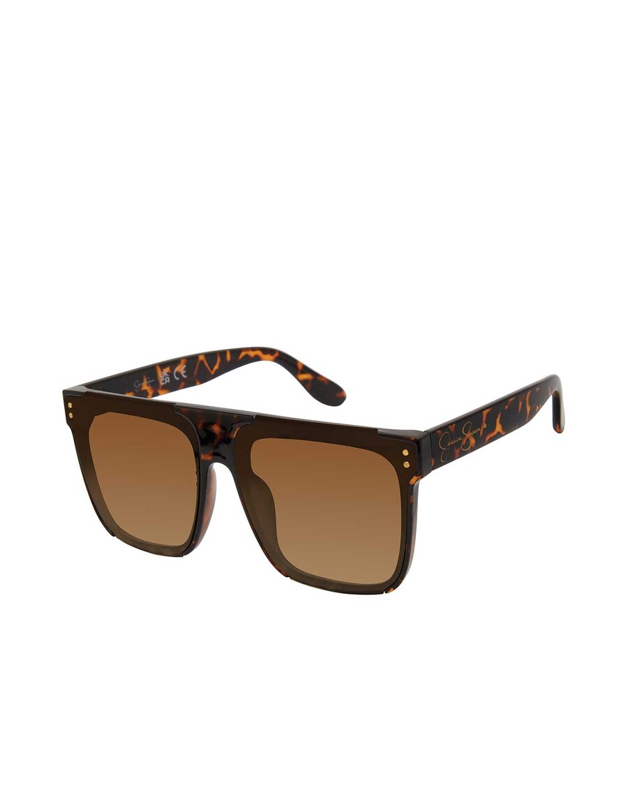 Jessica Simpson Oversized Square Sunglasses in Tortoise