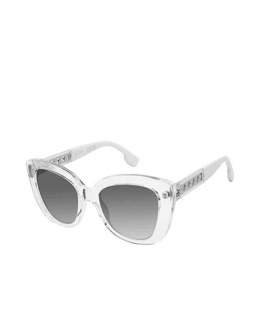 Jessica Simpson Glamorous Cat Eye Sunglasses in Crystal & Clear