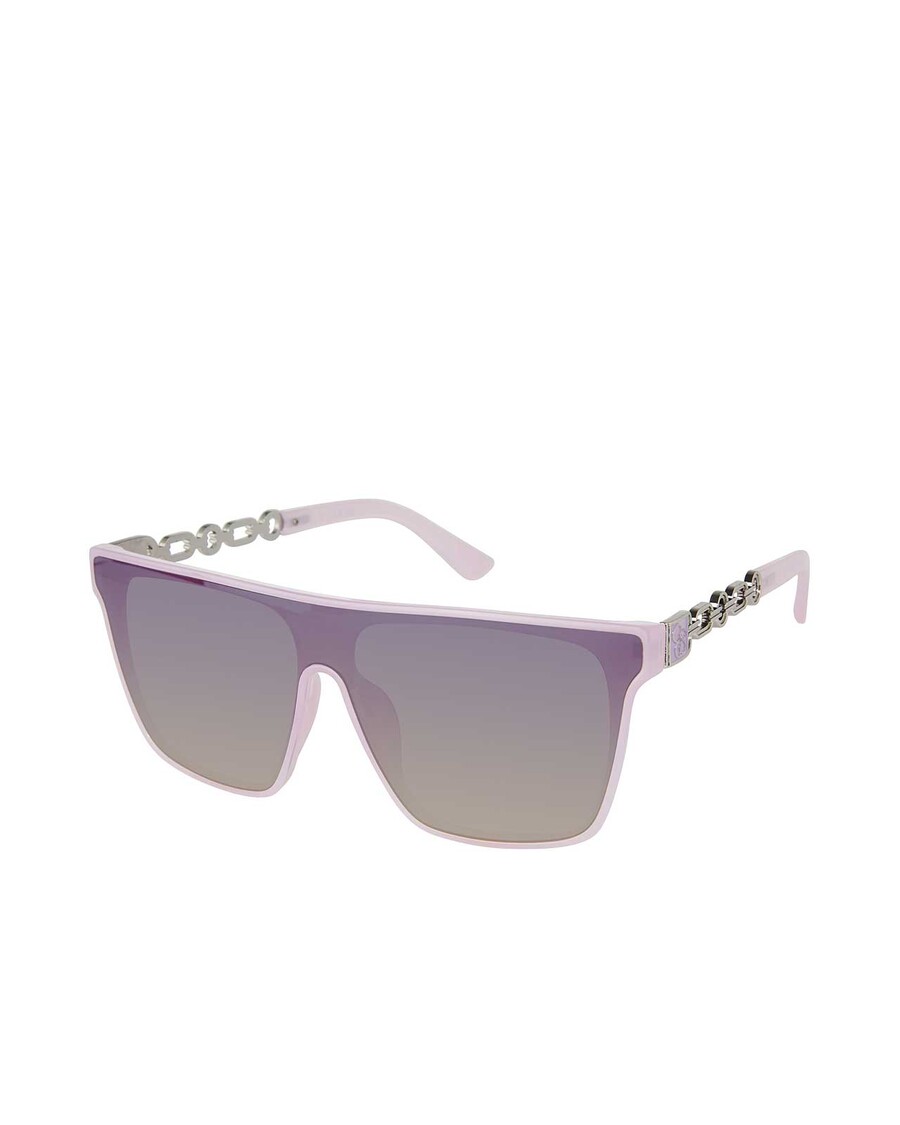 Jessica Simpson Metal Square Shield Sunglasses in Lavender