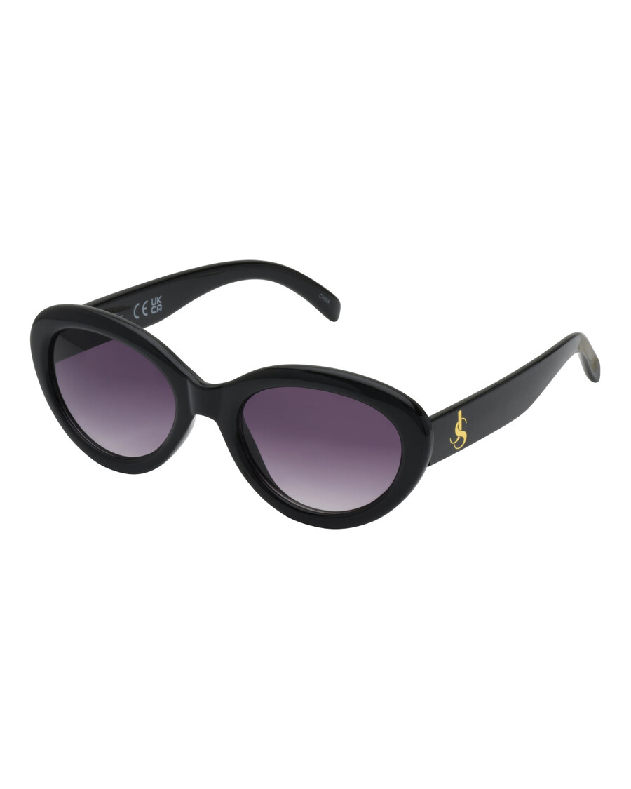 Jessica Simpson Round Cat Eye Sunglasses in Black