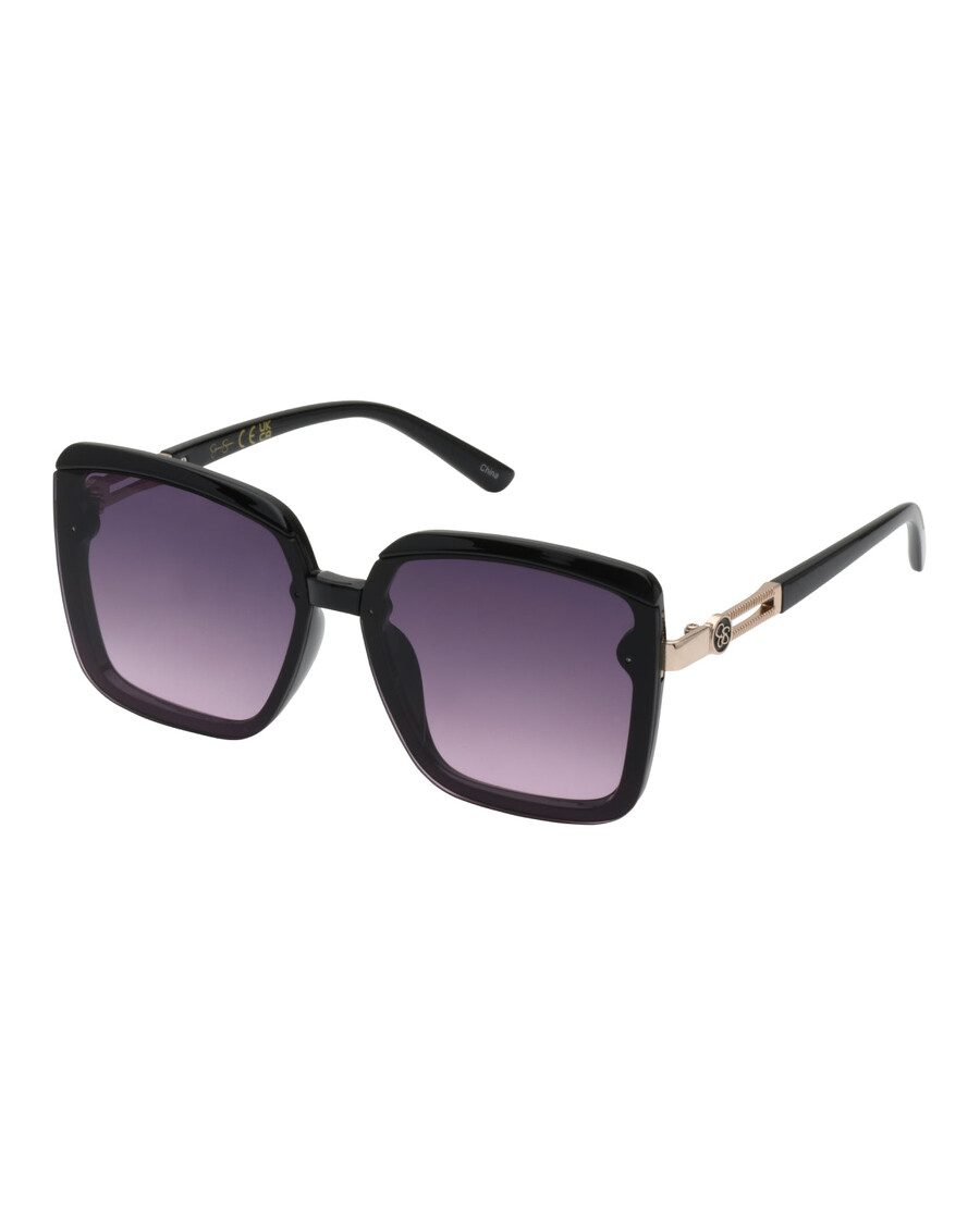 Jessica Simpson Oversized Fashionable Square Sunglasses in Black