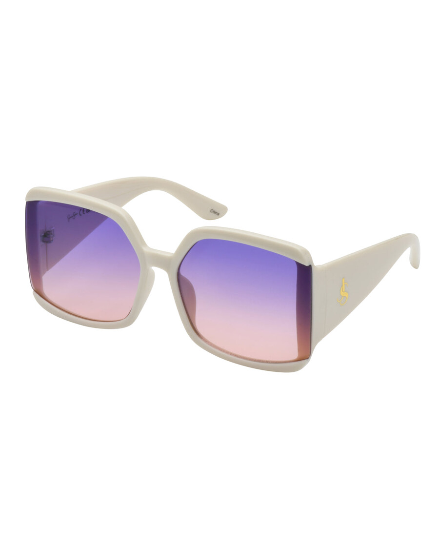 Jessica Simpson Stylish Square Sunglasses in Cream