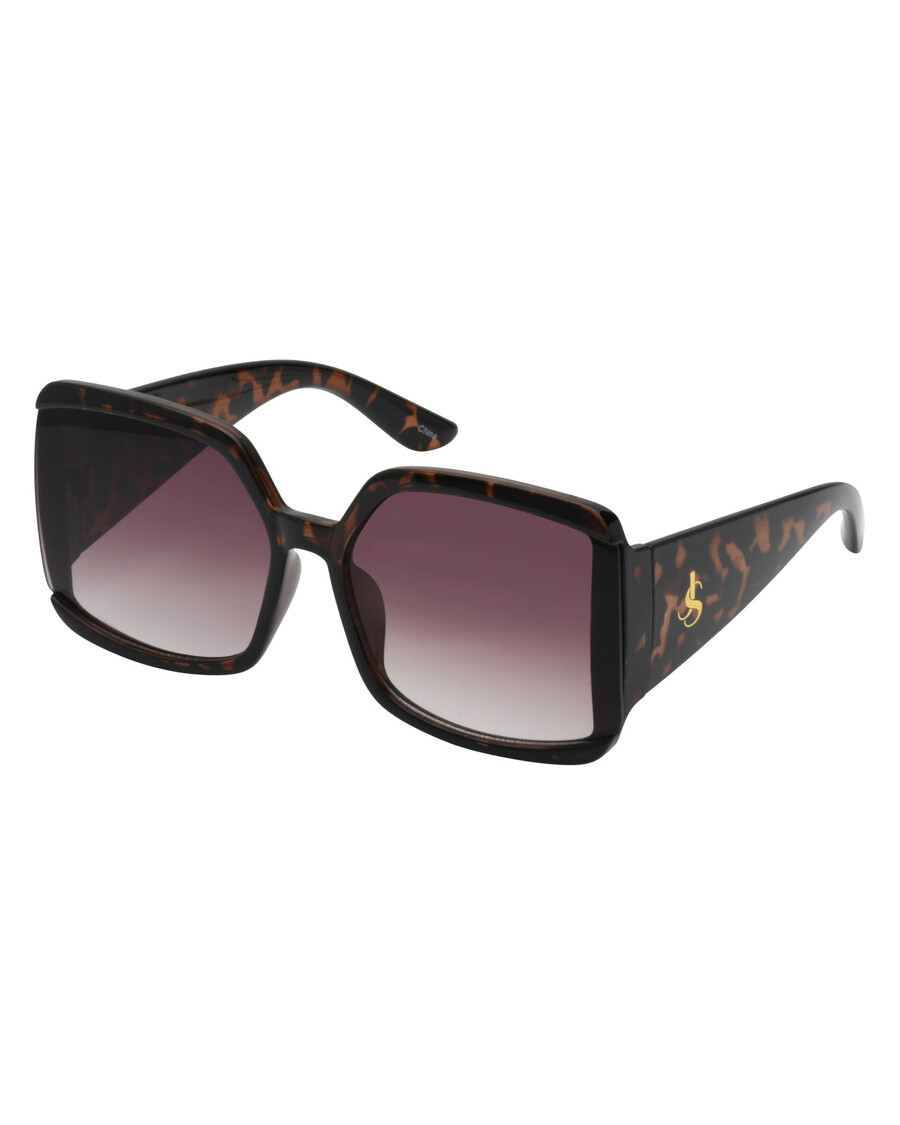 Jessica Simpson Stylish Square Sunglasses in Tortoise