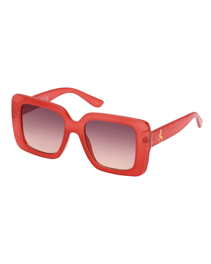 Jessica Simpson Fashionable Square Sunglasses in Milky Coral