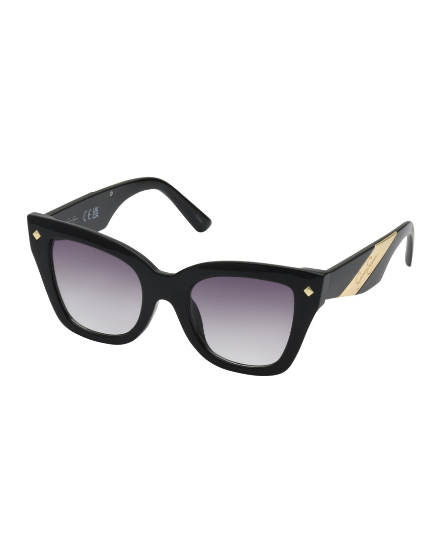 Jessica Simpson Bold Cat Eye Sunglasses in Black