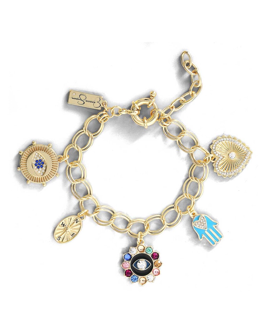 Jessica Simpson Evil Eye Charm Bracelet