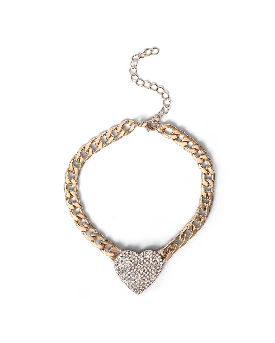 Jessica Simpson Crystal Heart Bracelet