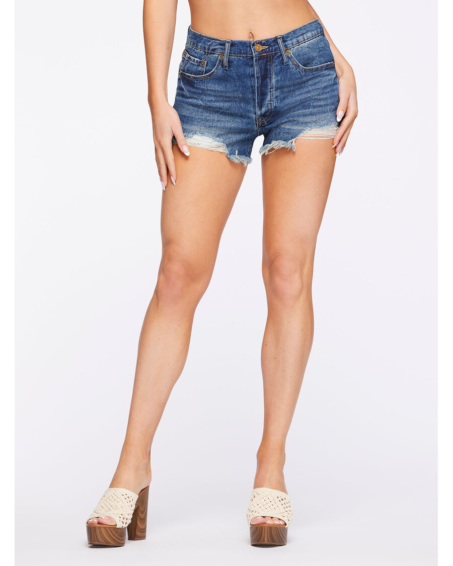 Jessica Simpson Hug Me High Rise Short in Ocean Breeze