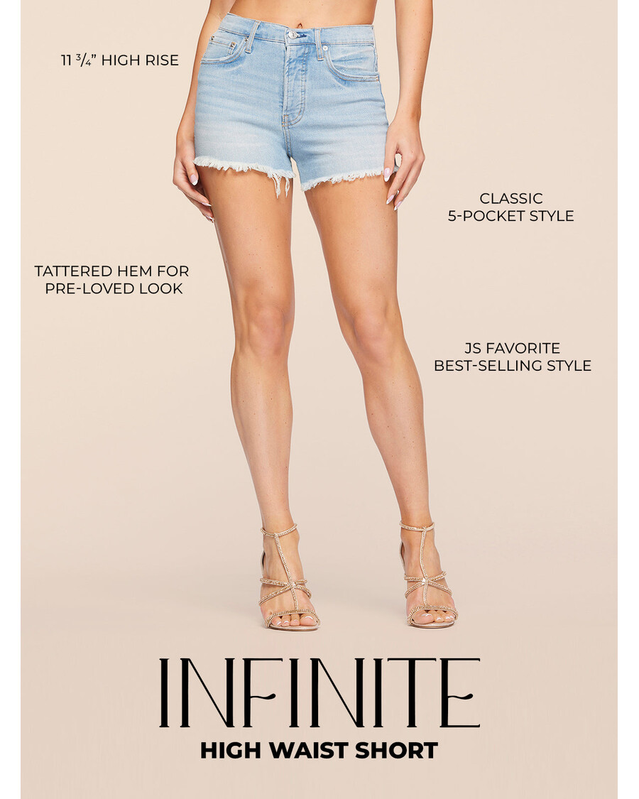 Jessica Simpson Infinite High Waist Short in Fade Away