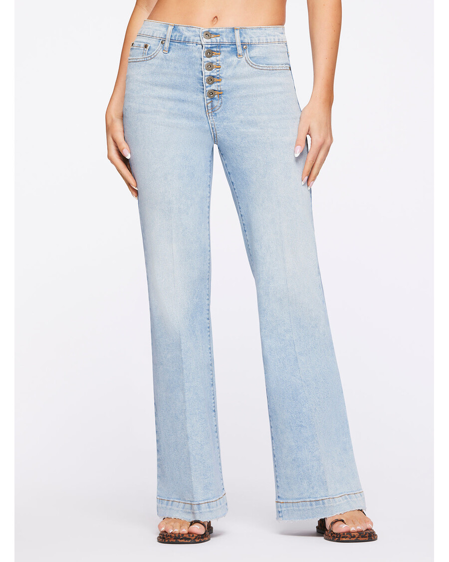 Jessica Simpson True Love Wide Leg Trouser Jeans in Carry On