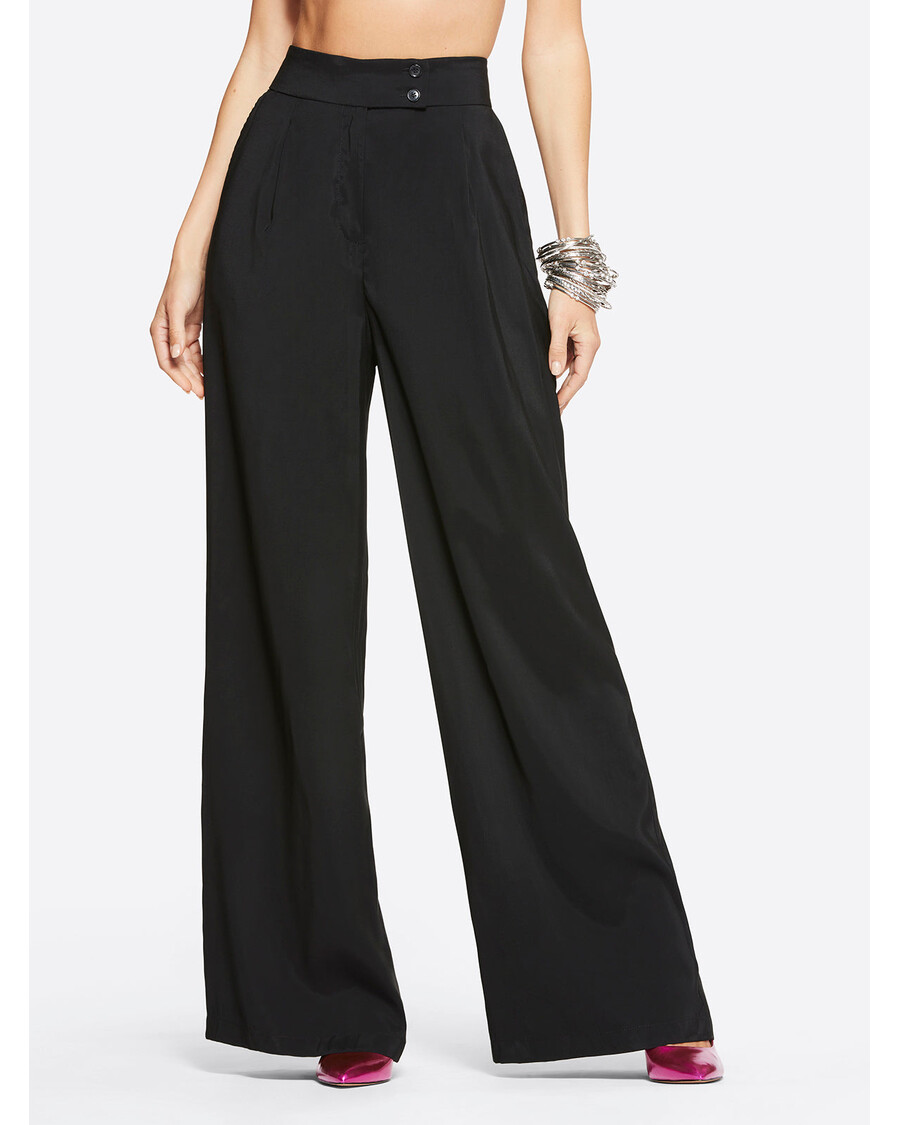 Jessica Simpson Melba Wide Leg Trouser in Black