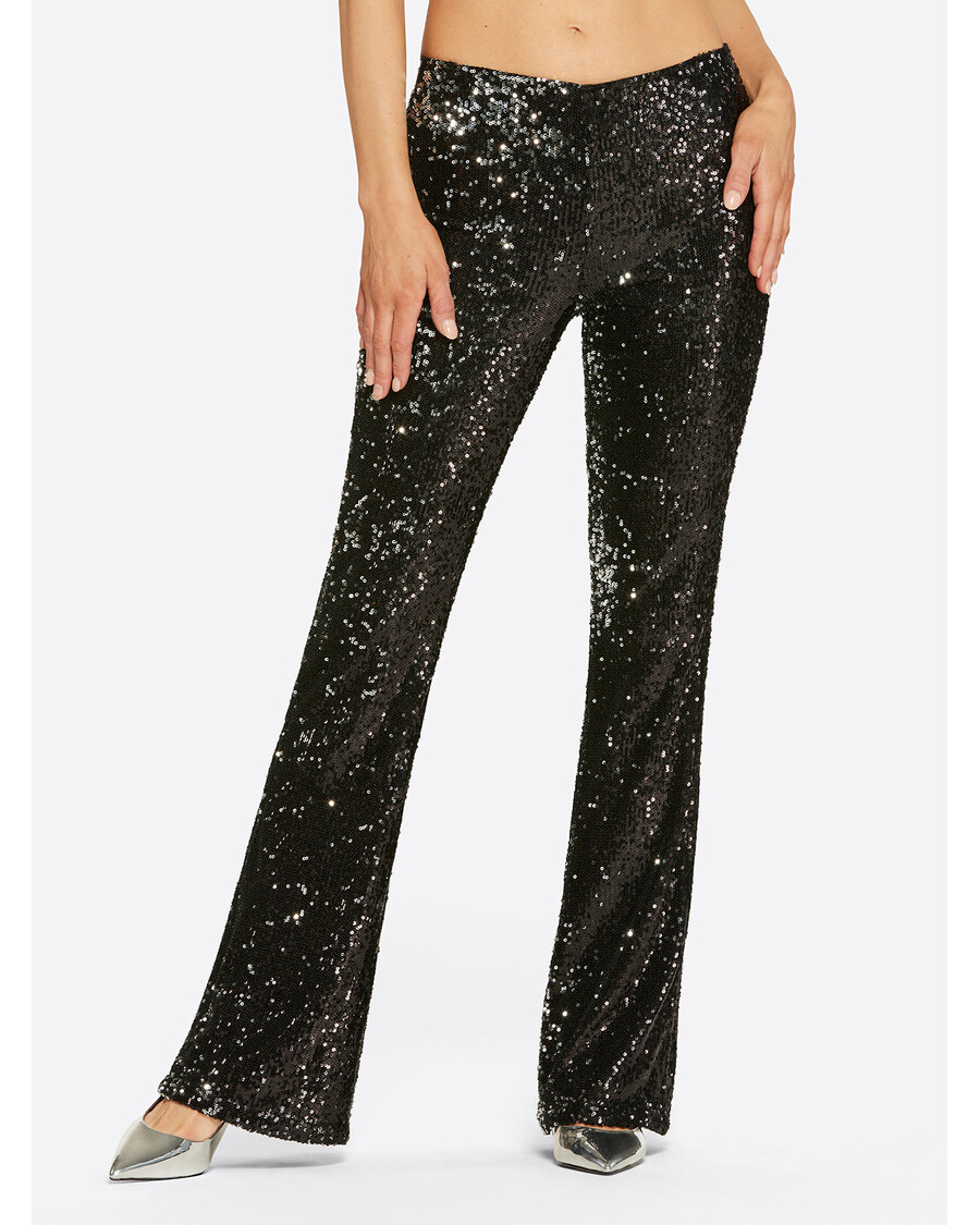 Jessica Simpson Pull On Flare in Black Sequin