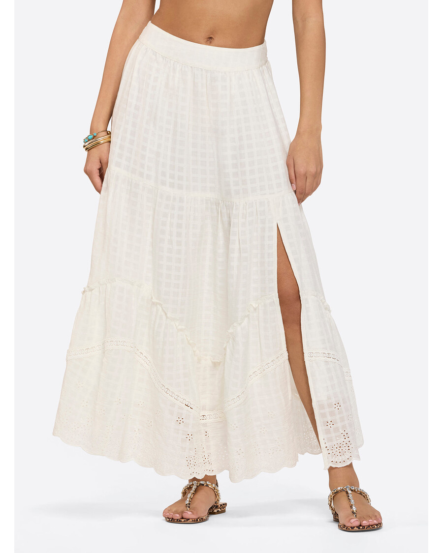 Jessica Simpson Paula Maxi Skirt in Gardenia