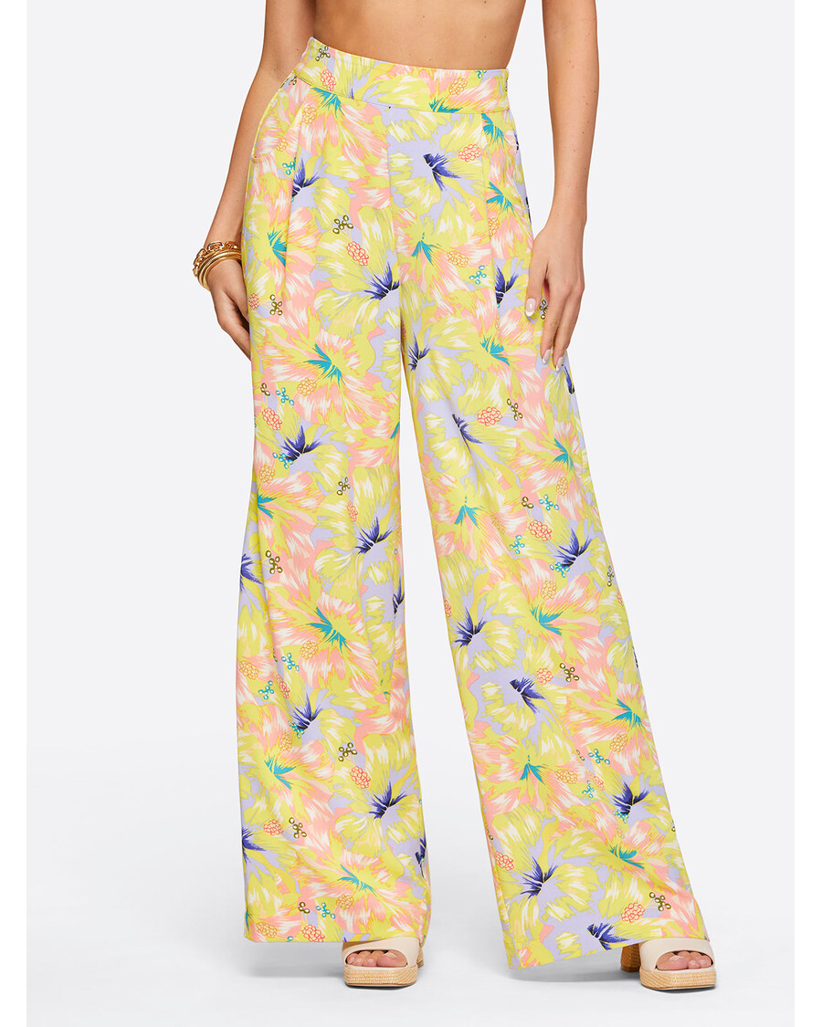 Jessica Simpson Winnie Wide Leg Pants in Candy Hibiscus