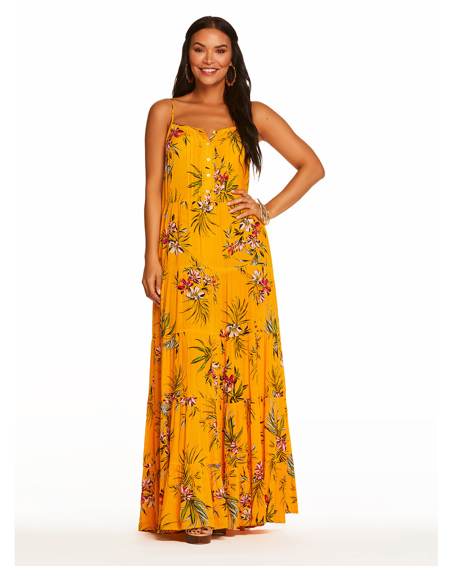 Jessica Simpson Alanis Tier Dress in Tropical Oasis