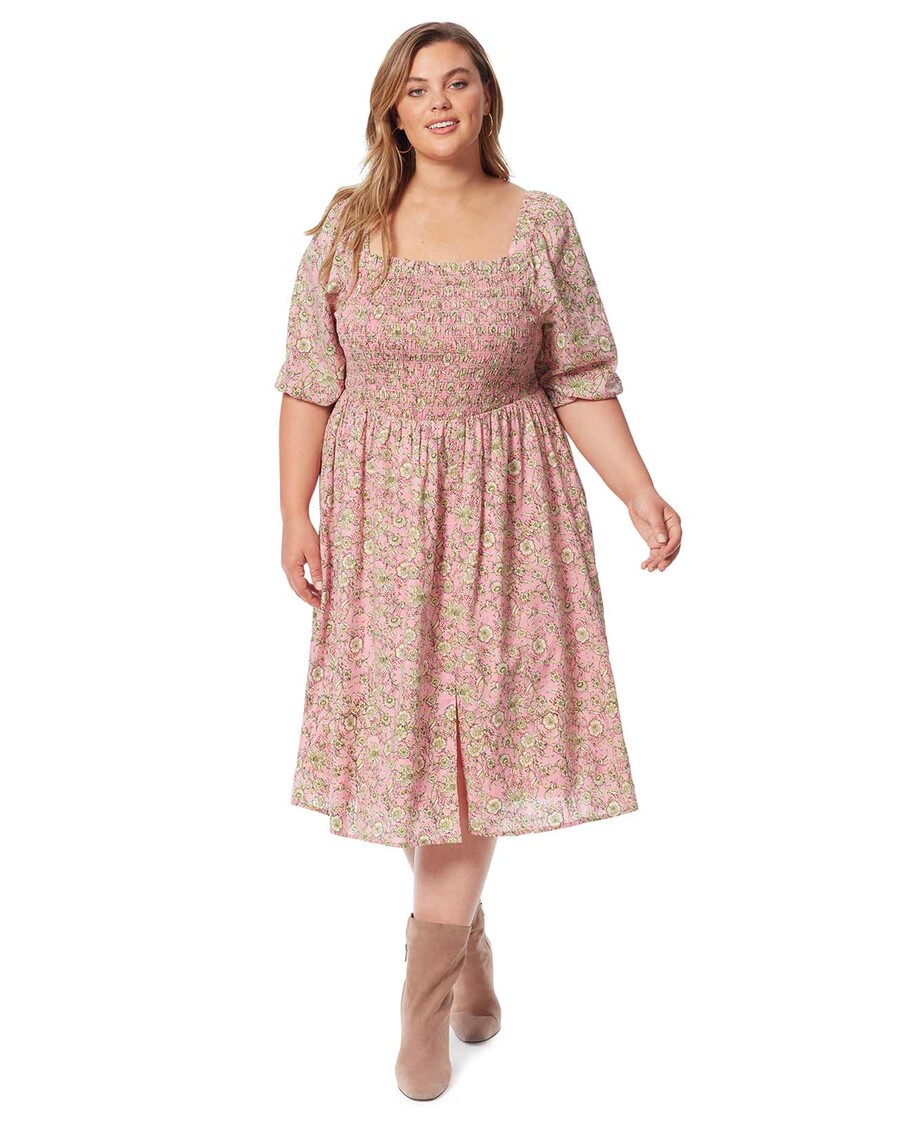 Jessica Simpson Jax Dress in Wild Rose Botanical Dots