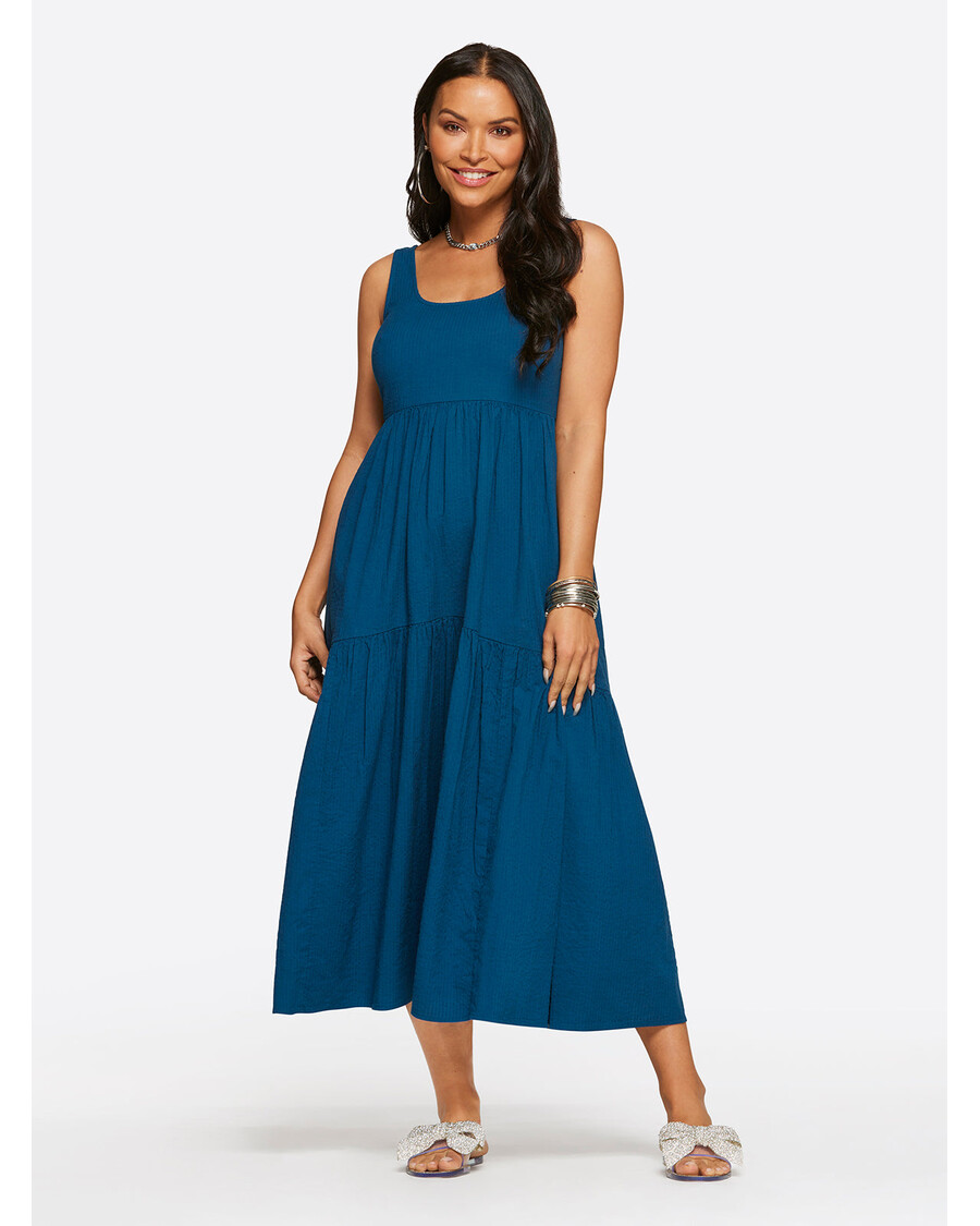 Jessica Simpson Cheryl Maxi Dress in Poseidon