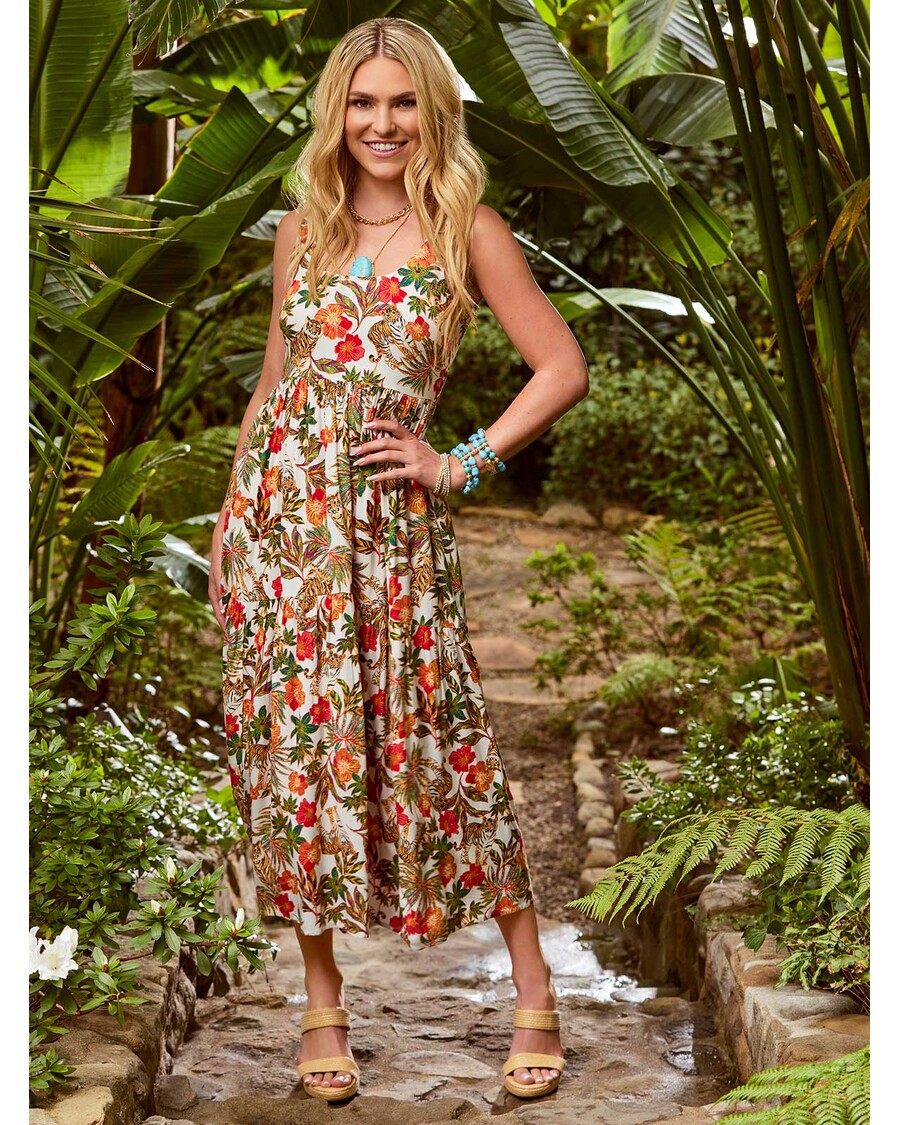 Jessica Simpson Cheryl Maxi Dress in Jungle Parade