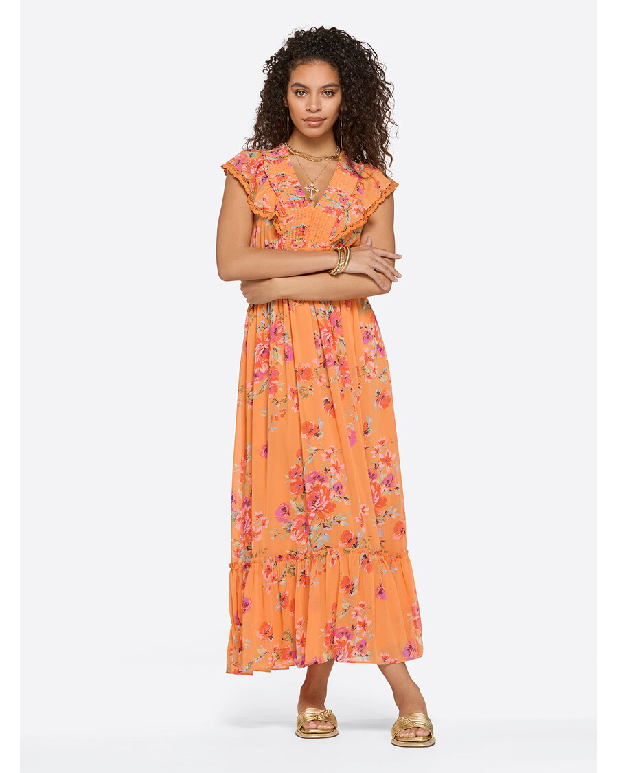 Jessica Simpson Phillipa Maxi Dress in Watercolor Roses