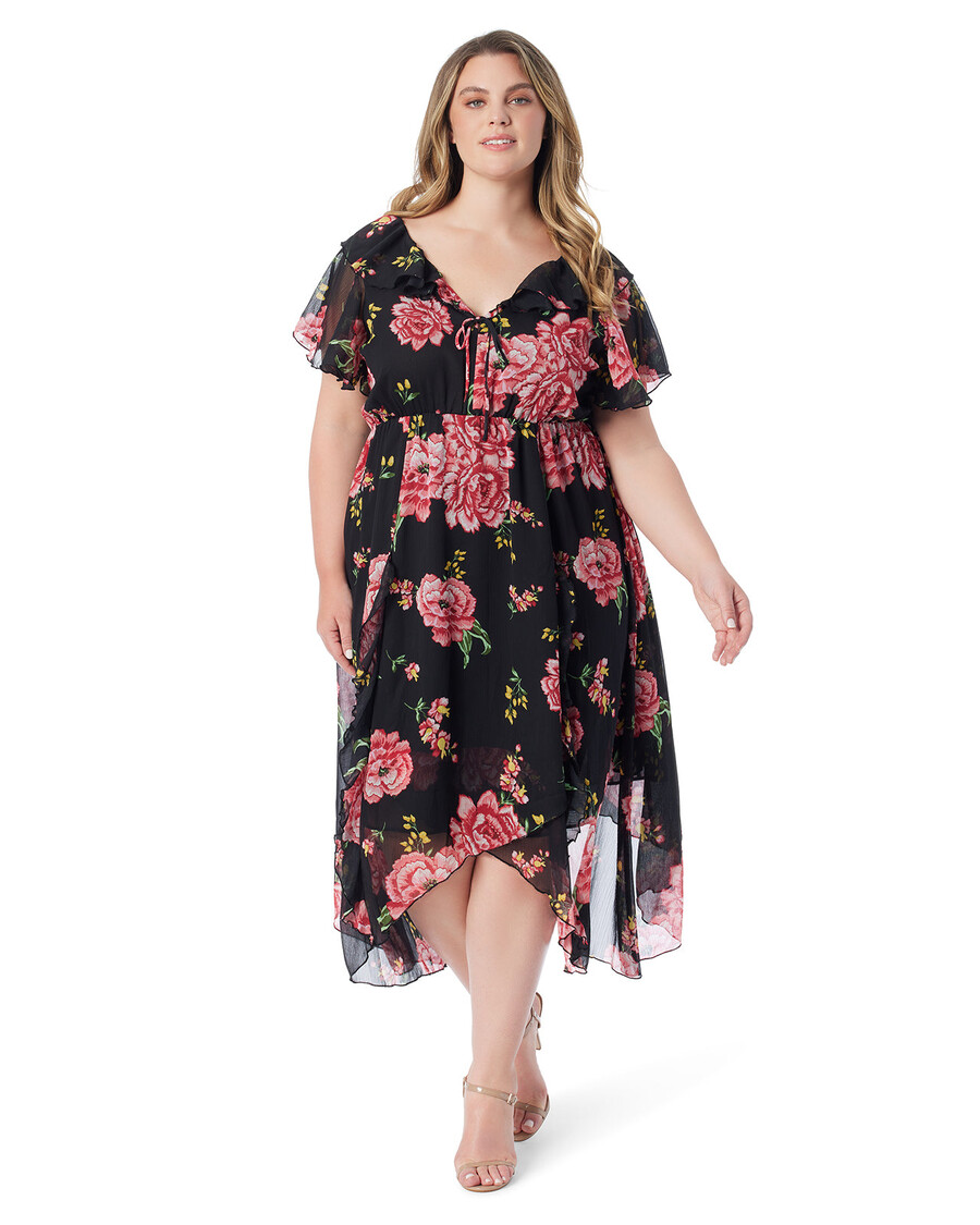 Jessica Simpson Elise Dress in Sketchy Roses