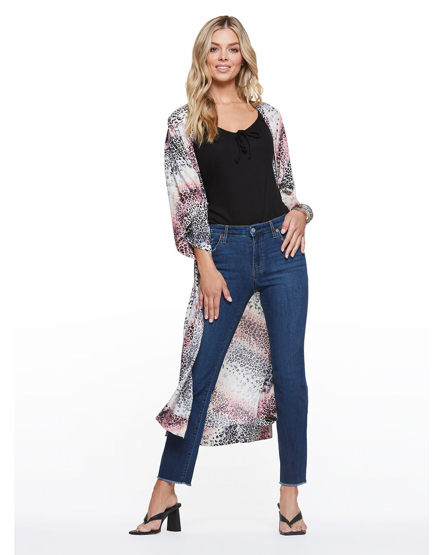 Jessica Simpson Gwendelin Duster in Marble Cheetah