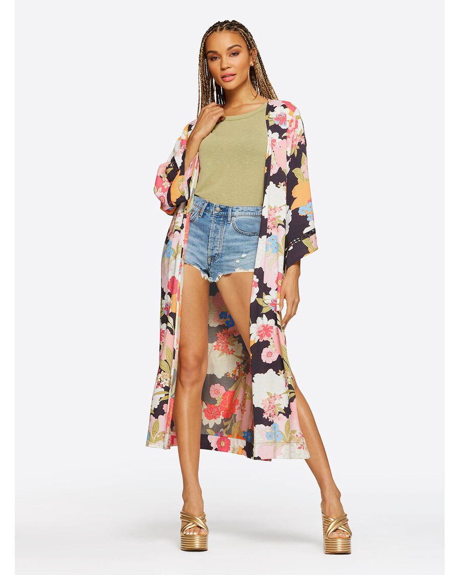 Jessica Simpson Caelan Kimono in Blooms In The Bay