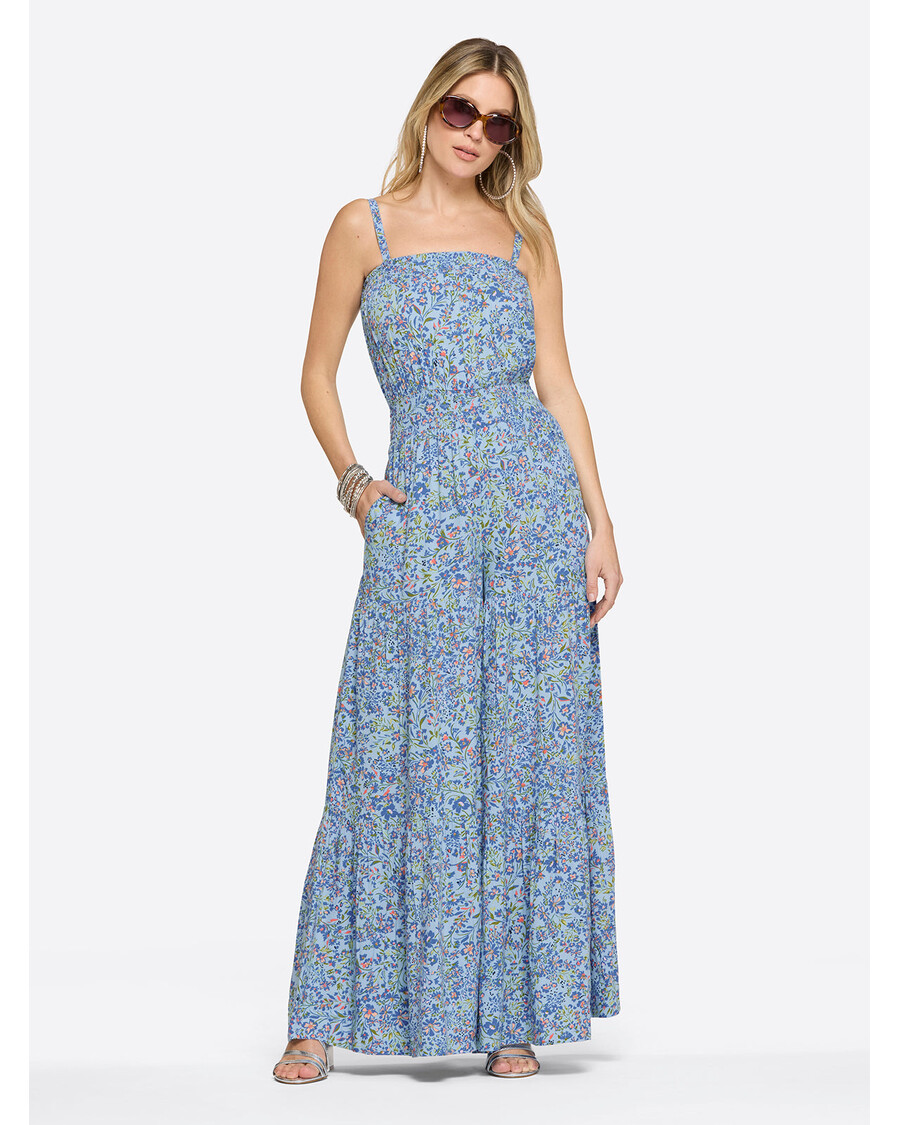 Jessica Simpson Devyn Jumpsuit in Decorative Blossoms