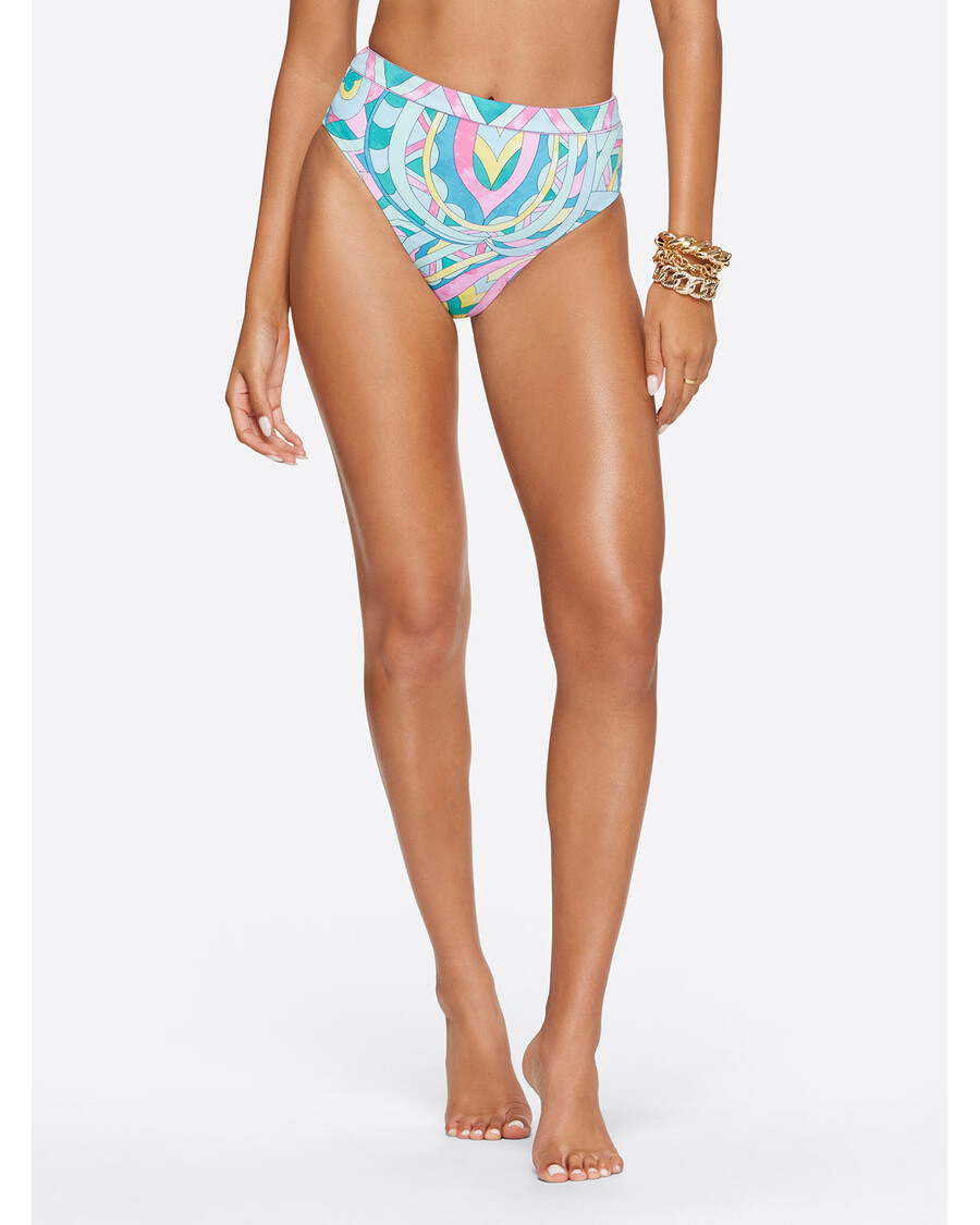 Jessica Simpson High Waist Bottom in Powder Blue Multi