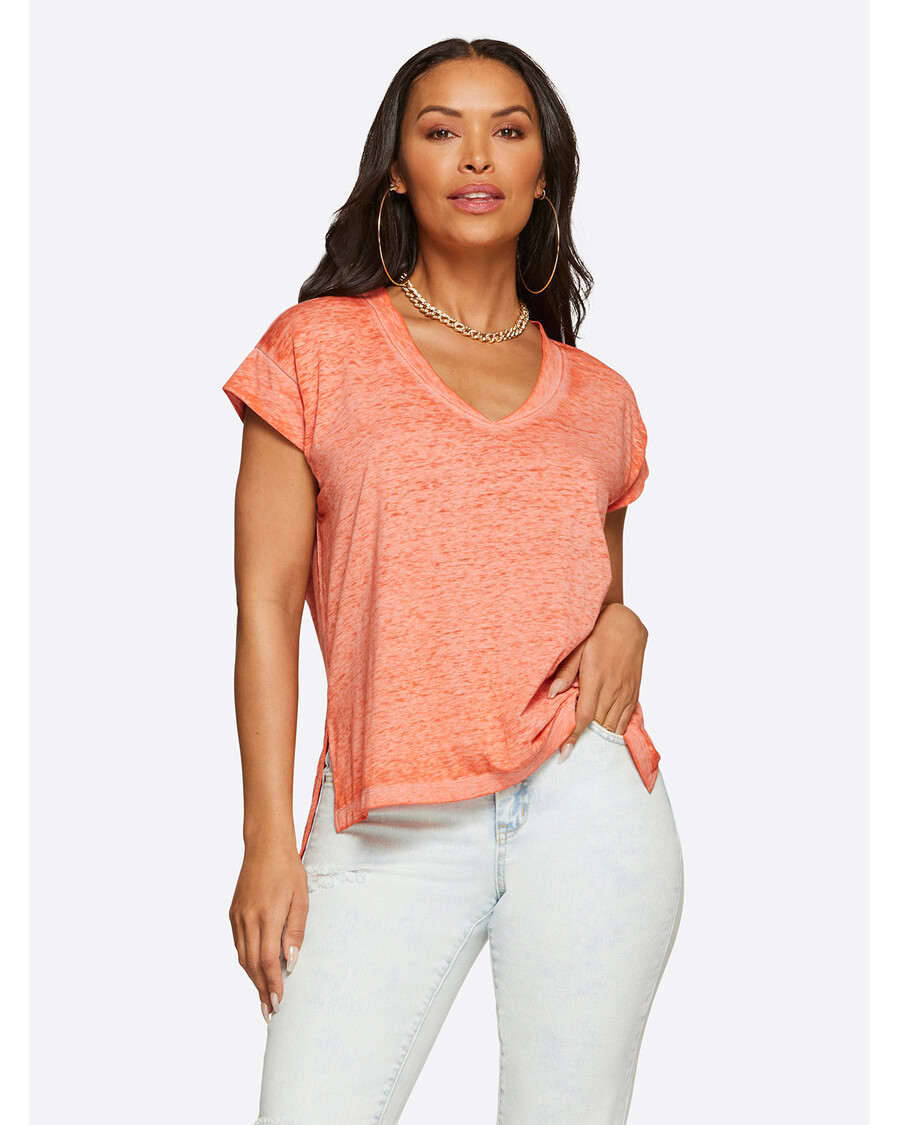 Jessica Simpson Jalin Tee in Paprika