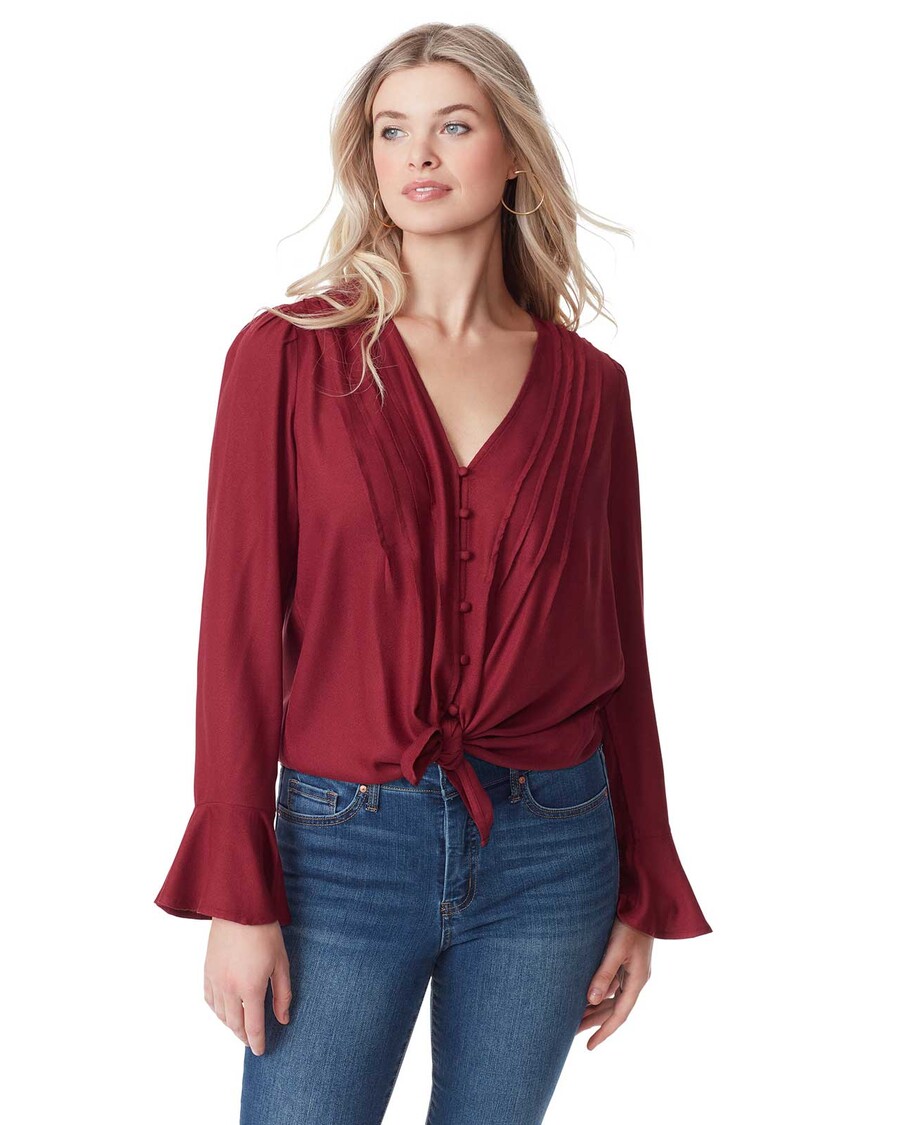 Jessica Simpson Cecily Top in Syrah