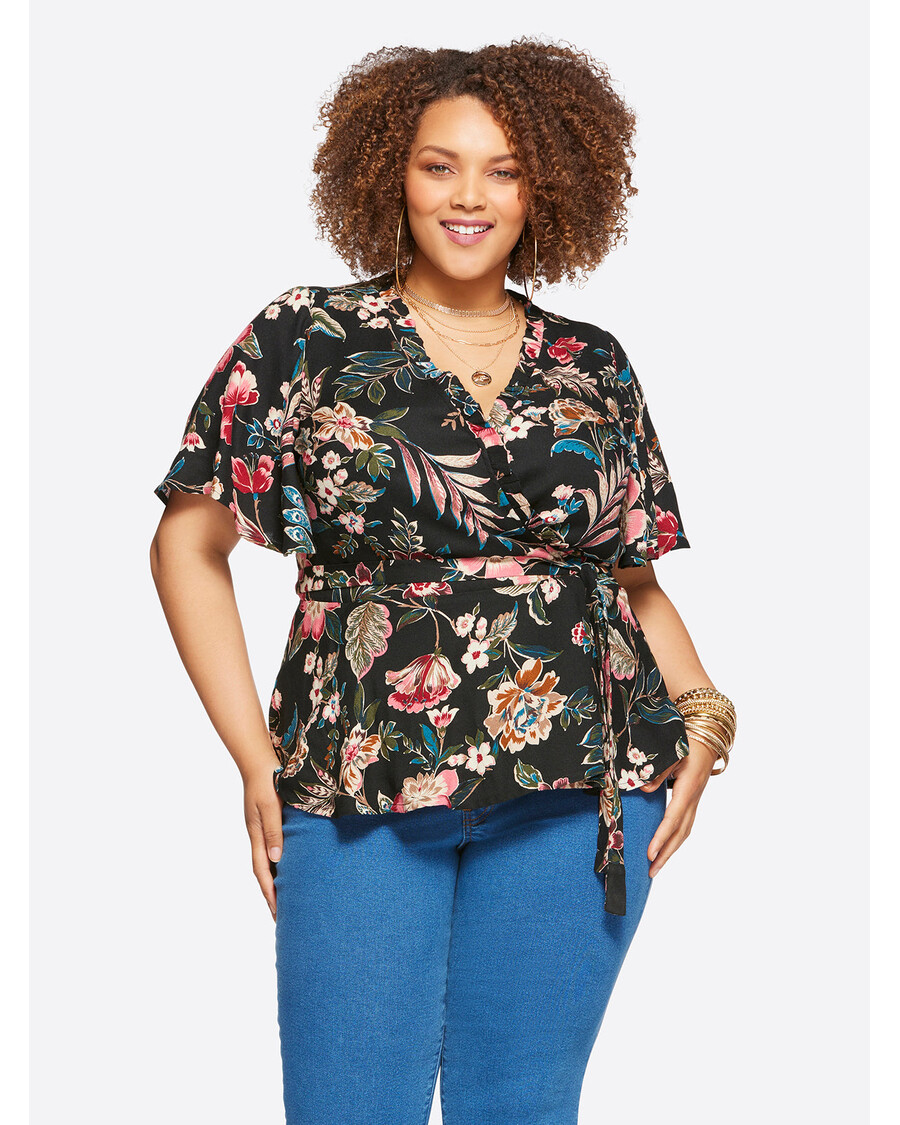 Jessica Simpson Misha Top in Arcadian Blooms