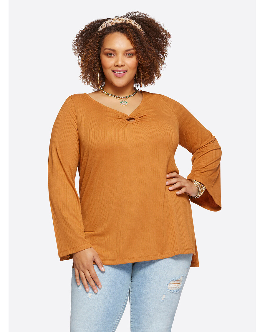 Jessica Simpson Jasleen Top in Glazed Ginger