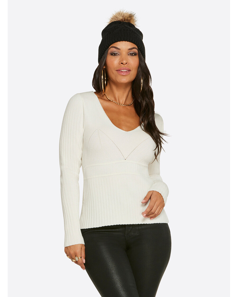 Jessica Simpson Adrielle Sweater in Gardenia