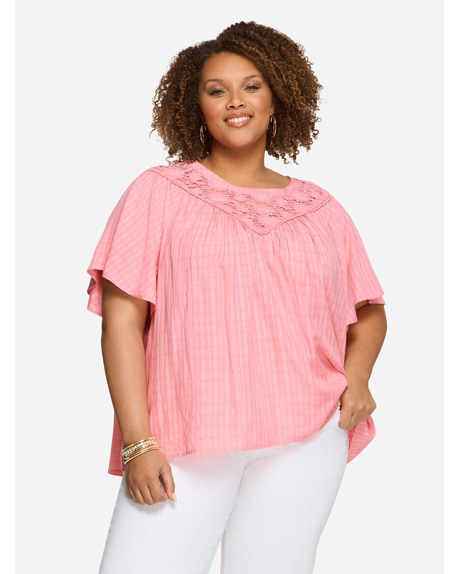 Jessica Simpson Eloise Blouse in Peony