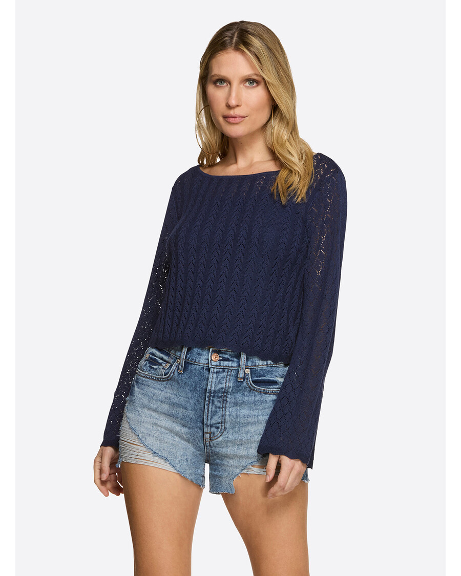 Jessica Simpson Taytum Sweater in Ocean Cavern