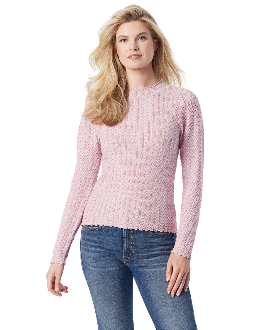 Jessica Simpson Camilla Sweater in Silver Pink