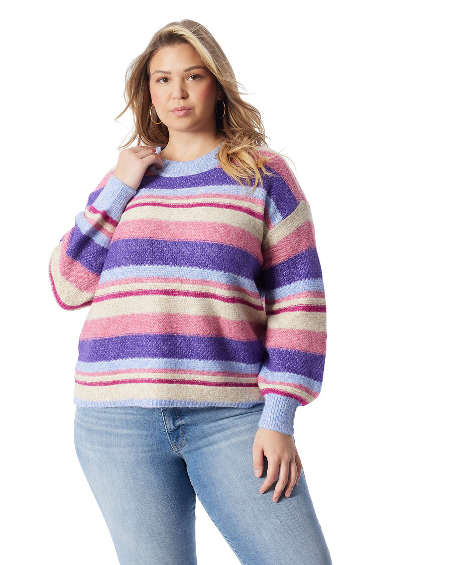 Jessica Simpson Portia Sweater in Lavender Stripe