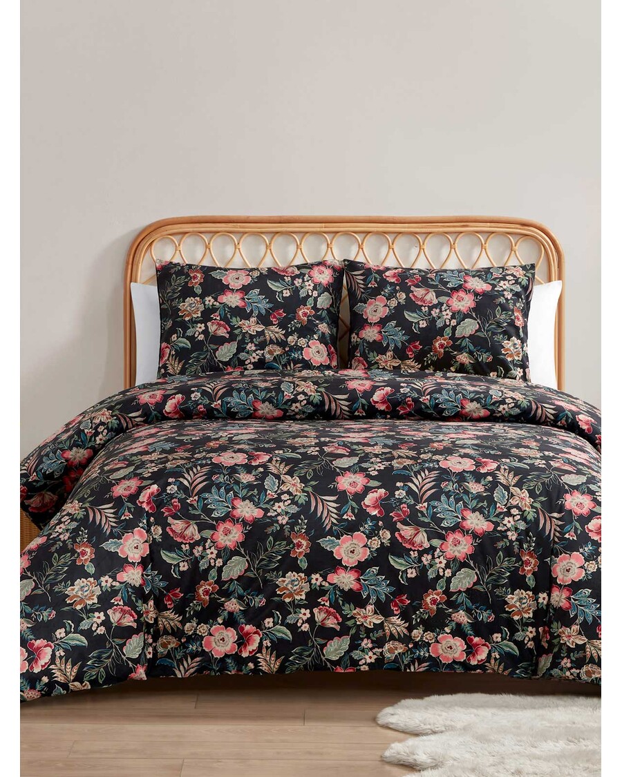 Jessica Simpson Botanical Embossed Print Duvet Cover Set