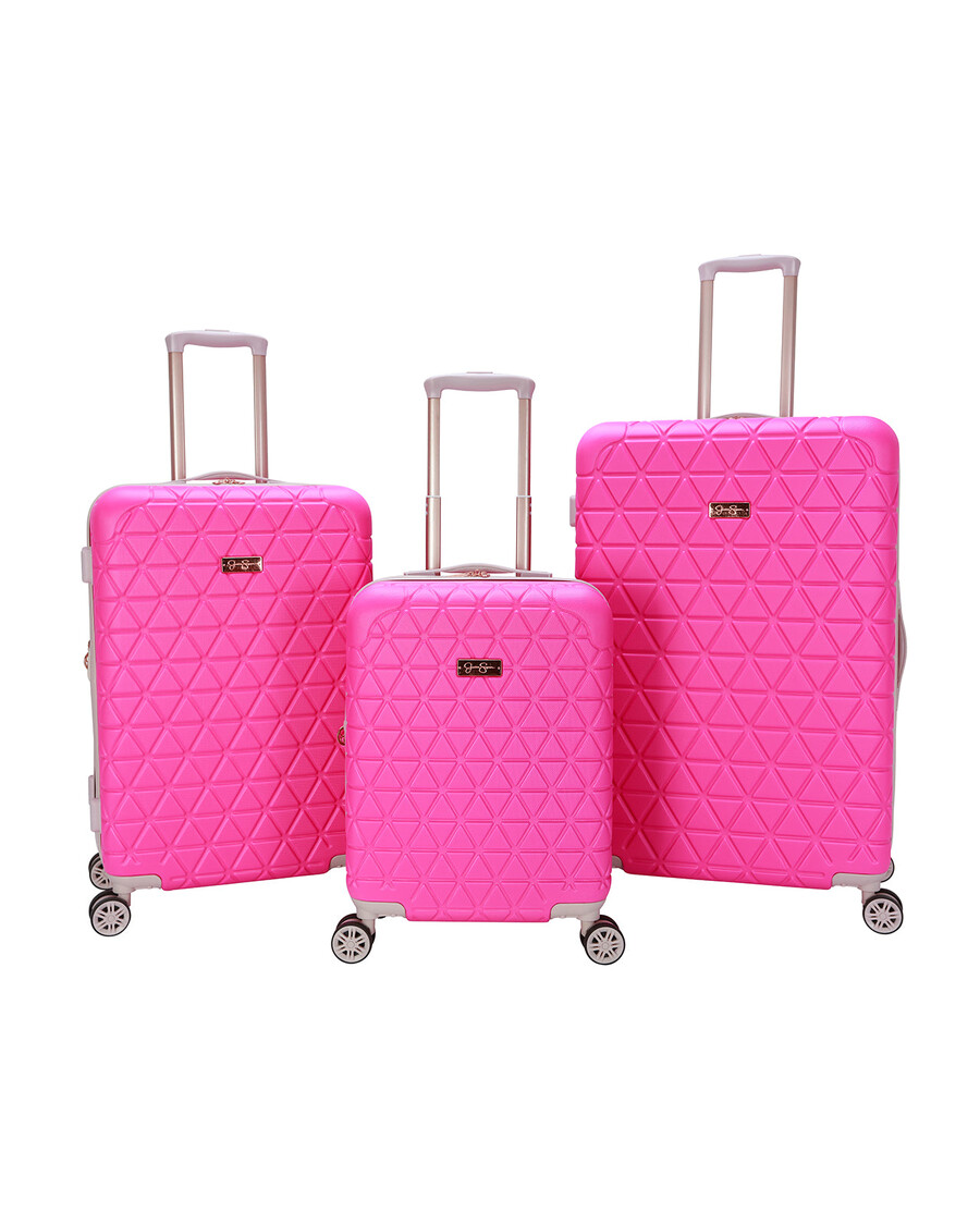 Jessica Simpson Dreamer Luggage Collection in Hot Pink