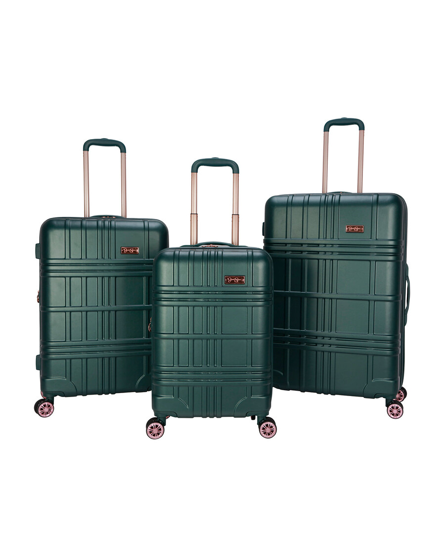 Jessica Simpson Jewel Plaid Luggage Collection in Jade