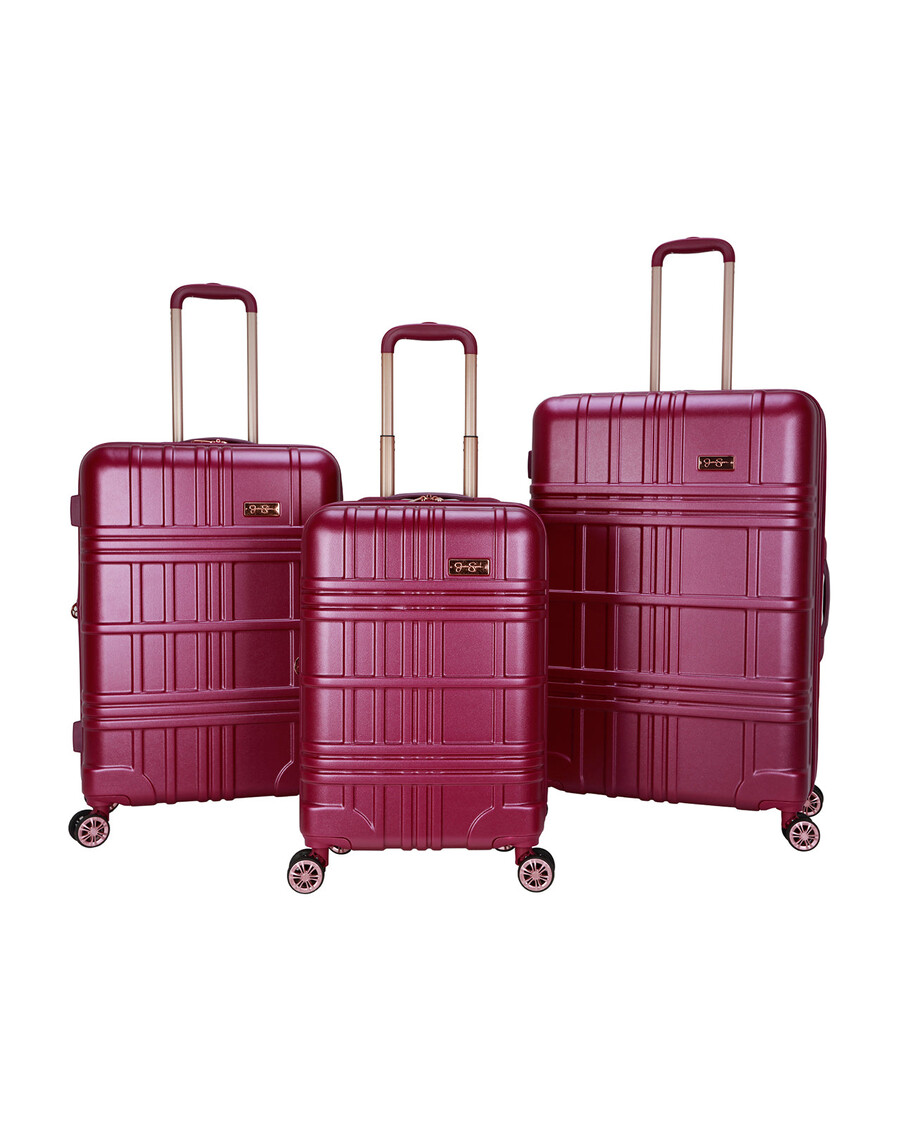 Jessica Simpson Jewel Plaid Luggage Collection in Violet