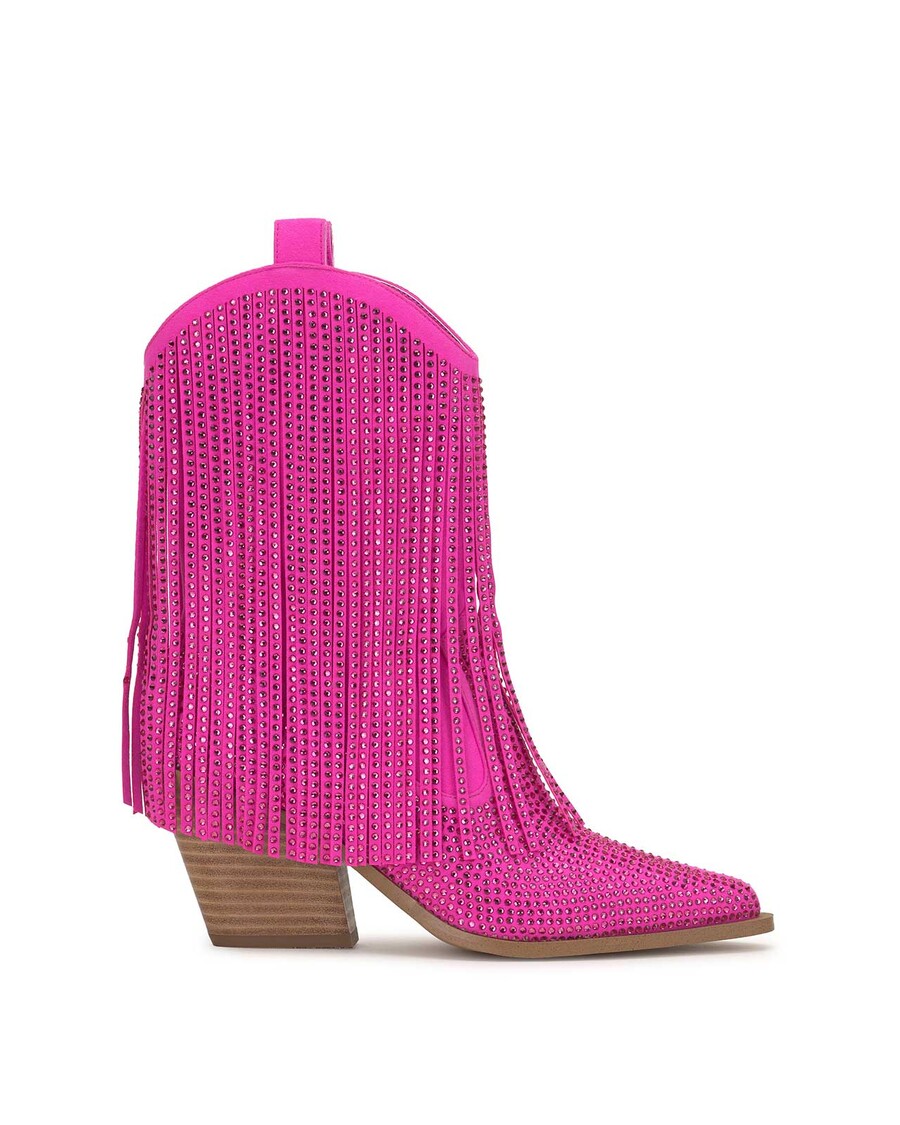 Jessica Simpson Paredisa Fringe Bootie in Valley Pink