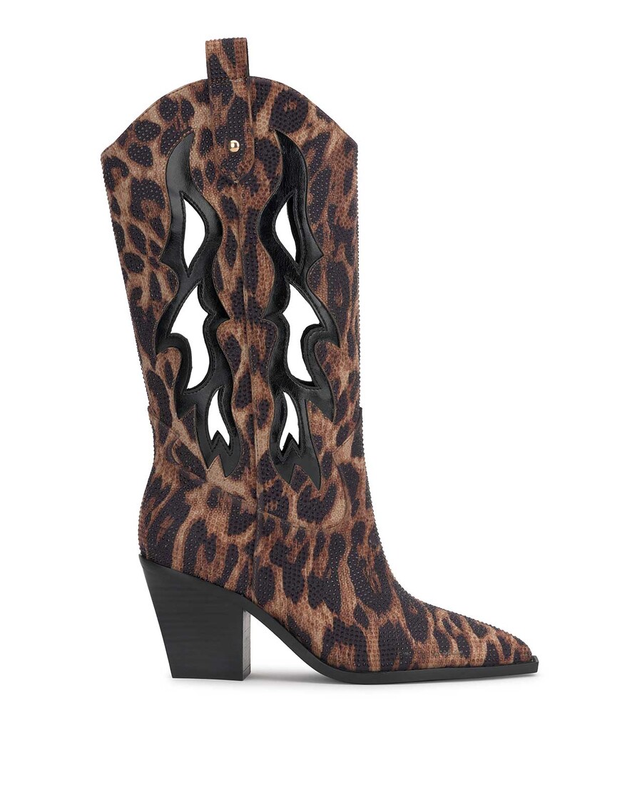 Jessica Simpson Ginika Western Boot in Leopard