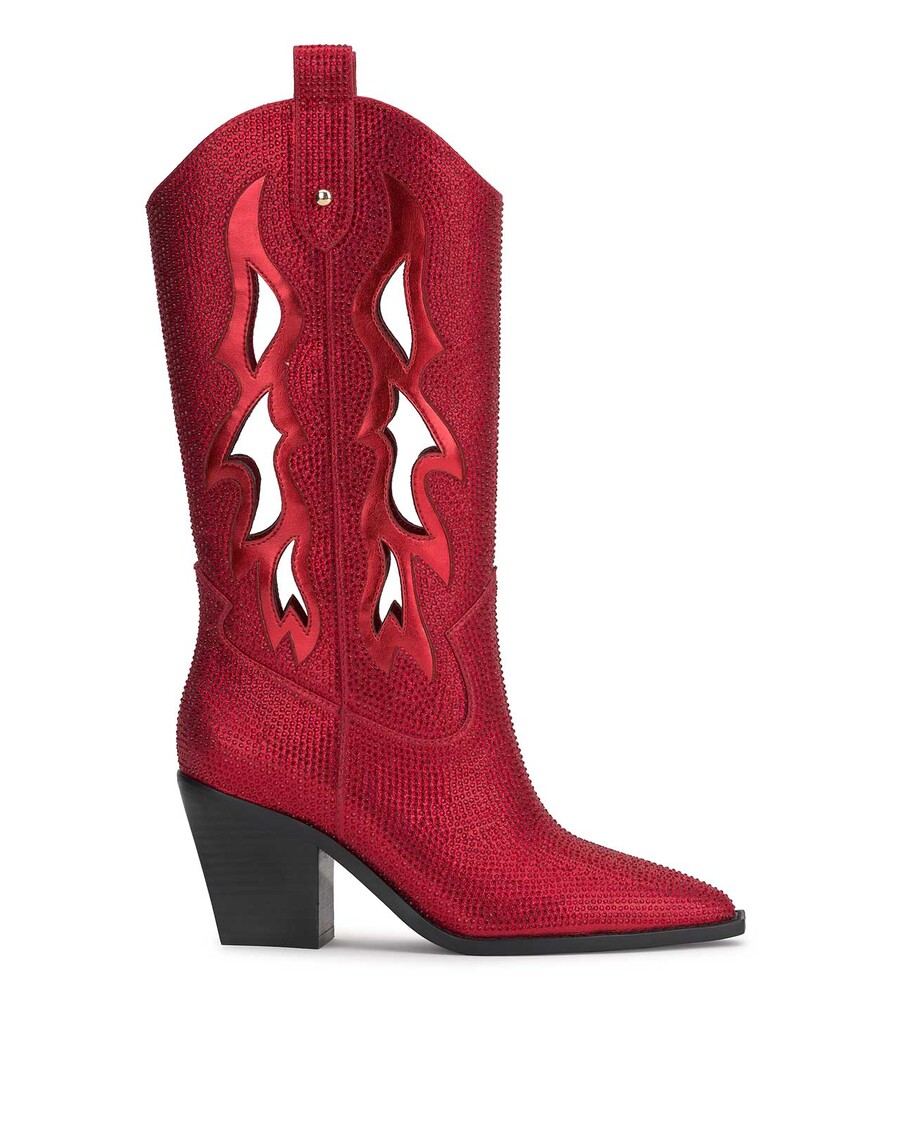 Jessica Simpson Ginika Western Boot in Red Muse