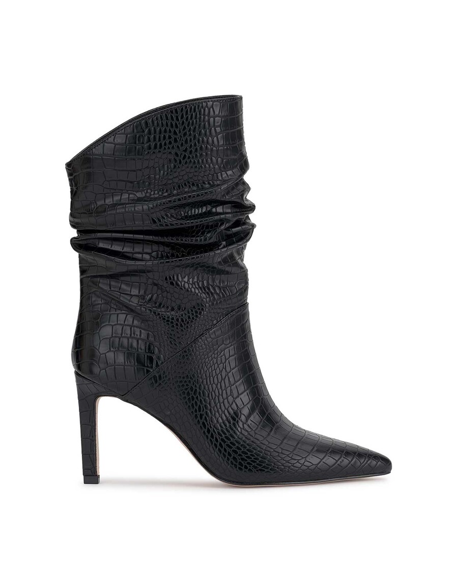 Jessica Simpson Elisti Scrunch Bootie in Black Croc