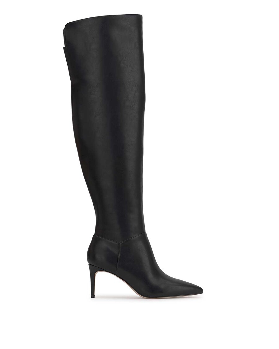 Jessica Simpson Verity Stiletto Boot in Black Leather