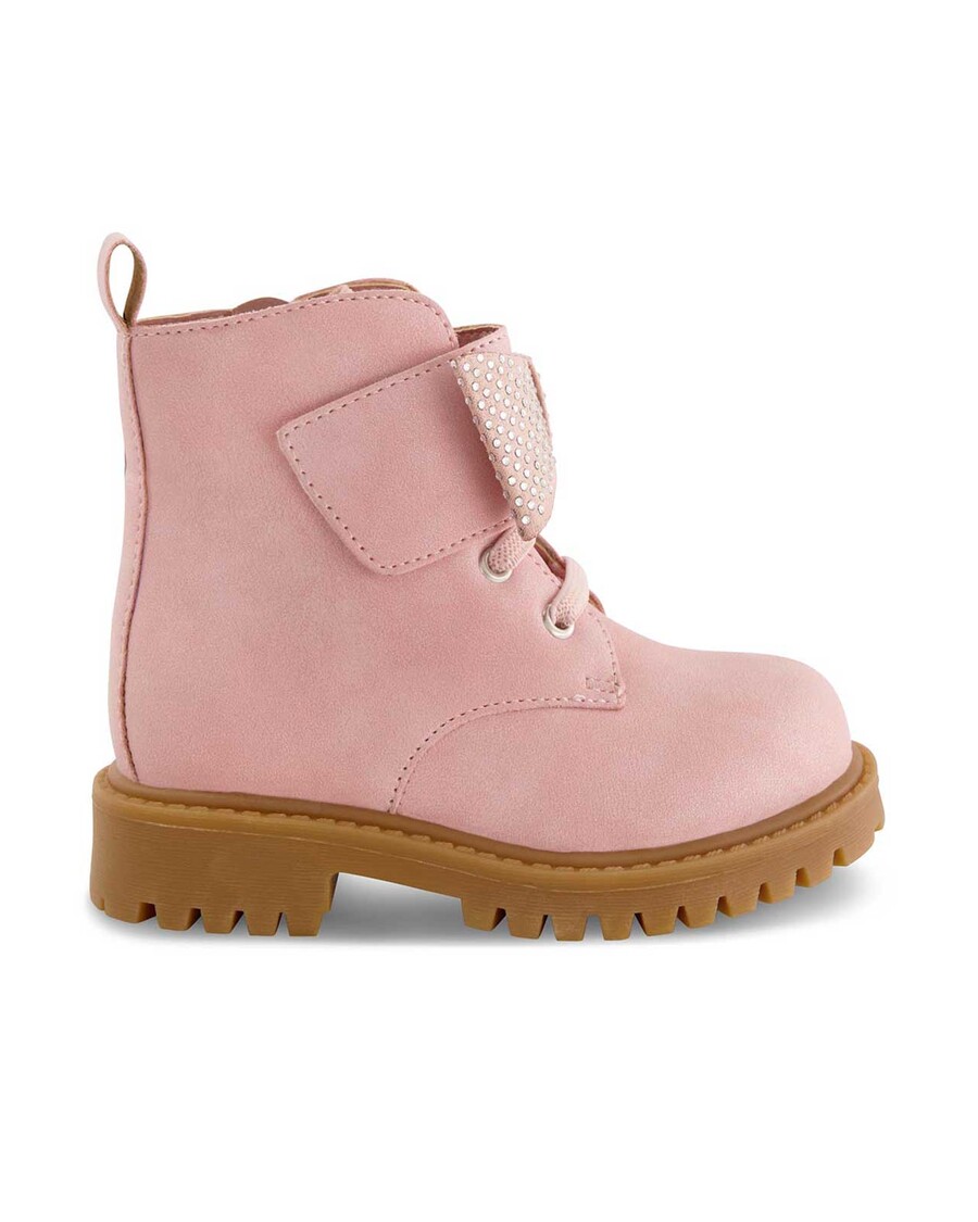 Jessica Simpson Toddler Daria Bow Moto Boot in Blush