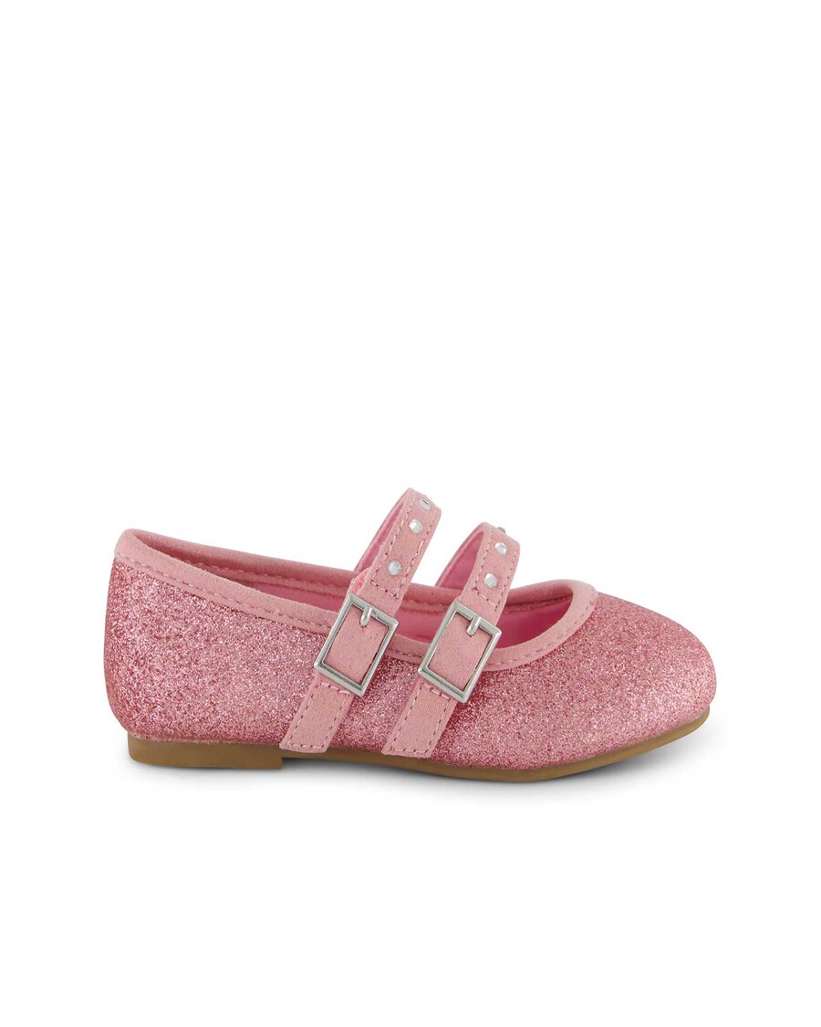 Jessica Simpson Toddler Amy Double Strap Ballet Flat in Pink