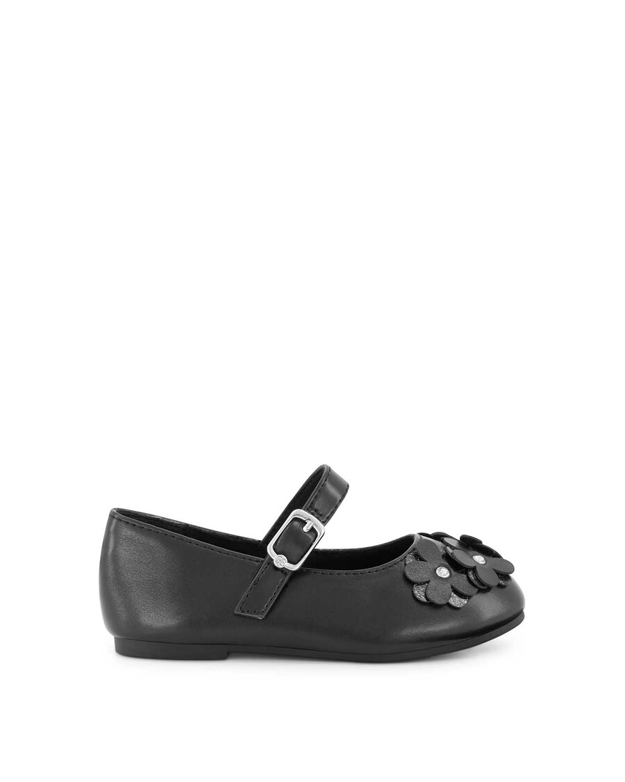 Jessica Simpson Toddler Amy Petal Ballet Flat in Black